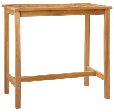 Obrázok produktu pre vidaXL Barový stôl, prírodný, 110 x 60 x 105 cm, masívne teakové drevo