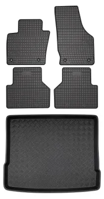 Immagine prodotto di Tappetini gomma SolidPRO + bagagliaio per Audi Q3 I 8U 2011-2018 5 pezzi