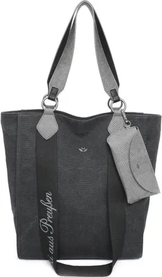 Image de Fritzi aus Preußen sac à épaule sac à main Canvas Izzy02 Tote Black noir