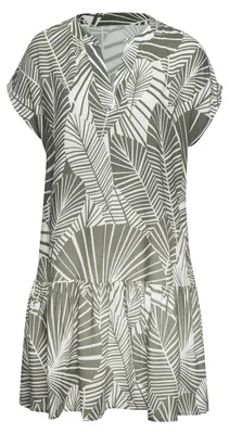 Produktbild von s.Oliver Blusenkleid khaki-creme bedruckt Größe 34