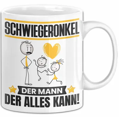 Produktbild von Schwiegeronkel Tasse Geschenk für Schwiegeronkel Der Mann Der Alles Kann Geschenkidee zum Geburtstag (Weiß)