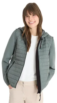 Produktbild von Cecil Jacke mit Strukturmix und Kapuze kelp green S