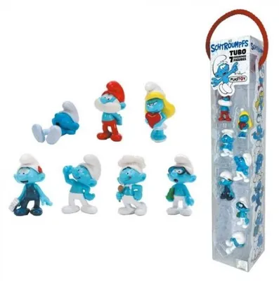 Produktbild von Plastoy Spielfigur Tubo-Schlumpf-Figuren