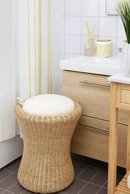 Produktbild von Rattan Sitzhocker mit Stauraum in Beige