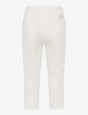 Produktbild von Raphaela by Brax -  Damen Hose im Five-Pocket-Style, Pamina Capri (10-6300), Größe:40, Farbe:White (99), Länge:Normal