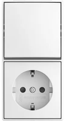 Produktbild von BUSCH JAEGER Kombination Wippschalter 2601/6/20 EAPBJ-524 (2TKA00005536)