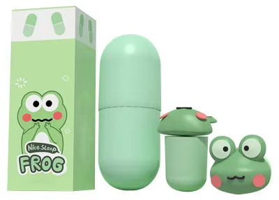 Obrázek produktu pro 1 pár pěnových špuntů do uší pro potlačení hluku, s motivem zvířat, flexibilní potlačení hluku pro spaní, studium, zelená barva