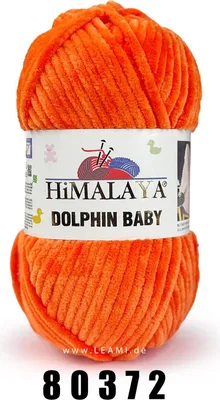 Produktbild von Himalaya Dolphin Baby Wolle 372 Karotte, Weich & Ideal für Kunsthandwerk, 100% Polyester