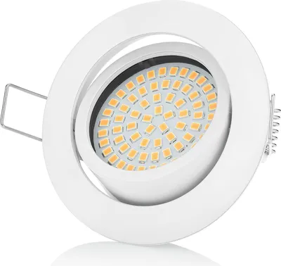Produktbild von Sweet LED Einbaustrahler flach dimmbar schwenkbar rund weiß 5W warmweiß Einbauspot