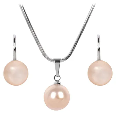 Obrázok produktu pre Krásna sada náhrdelníka a náušníc Pearl Peach