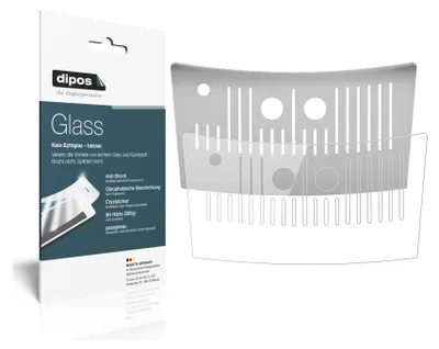 Produktbild von 2x Schutzfolie für NIVONA NICR 520 Tropfblech - Anti-Shock 9H Folie dipos Glass Kunststoffglas