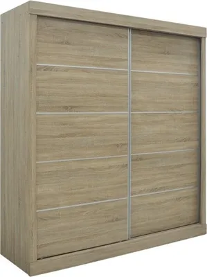 Immagine prodotto di Armadio MILS – 2 porte scorrevoli – Rovere Sonoma – Stile scandinavo