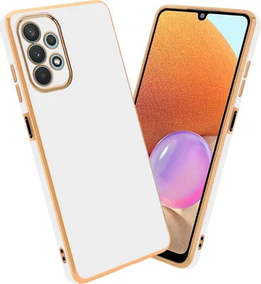 Produktbild von Cadorabo Schutzhülle für Samsung Galaxy A32 4G Hülle in Weiß Handyhülle TPU Silikon Kameraschutz Etui Case