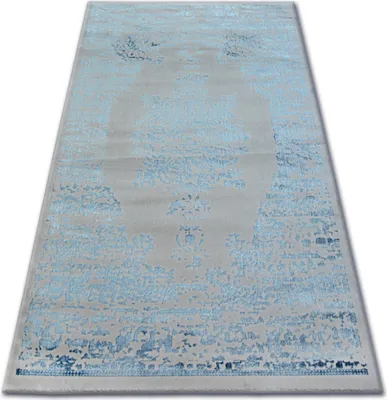 Produktbild von Teppich ACRYL MANYAS 0917 Grau/Blau Blau 80x150 cm