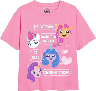 Produktbild von My Little Pony - "Texting Ponies" T-Shirt für Mädchen TV1902 (116) (Hellrosa)