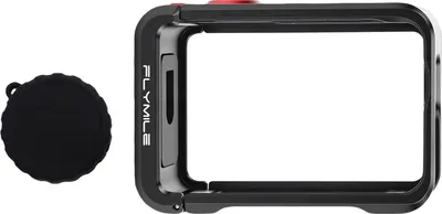 Produktbild von Metallkäfig passend für DJI OSMO Action 6 Kamera Schutzrahmen aus Aluminiumlegierung für Actionkameras mit 1/4-Zoll-Gewinde und Blitzschuh