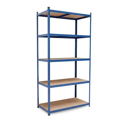 Produktbild von Steckregal Werkstattregal 2000x1000x500 mm, 5 Ebenen, Farbe blau, Traglast gesamt 900 kg, Kellerregal Schwerlastregal Metallregal Lagerregal