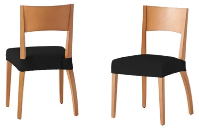 Productafbeelding van Martina stoelhoes, zwart, set van 6