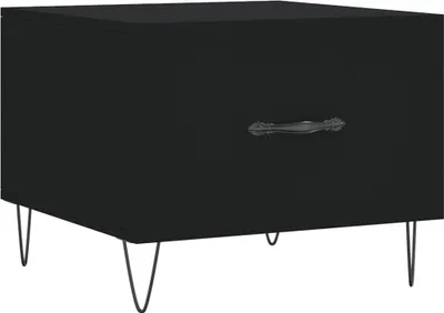 Produktbild von vidaXL Couchtisch Schwarz 50x50x40 cm Holzwerkstoff