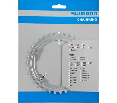 Produktbild von Shimano-Kette Top 105 11V 34T Y1PH34010 FC-5800 Silber