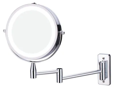 Image de Miroir Grossissant N/A N/A, H.15 X L.15 X P.0.5 Cm, Led Pivotant