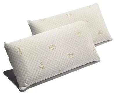 Produktbild von Matris 2er-Set Memory-Schaum-Kopfkissen Soja – 2er-Set | 80 × 40 cm | Weiß