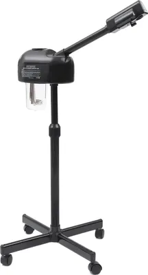 Produktbild von Gesichtssauna - Gesichtsbedampfer - 750 W - LCD-Bedienfeld - Timer 0–20 Min - Wassertank 600 ml - Höhenverstellung 58–68 cm - Spannung 220 V 50 Hz - Hellgrau