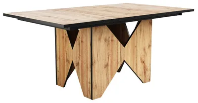 Produktbild von Moderner Holztisch – Esstisch – Küchentisch – Bistrotisch – Frühstückstisch – Tisch für 4-6 Personen – Hellbraunes Holz