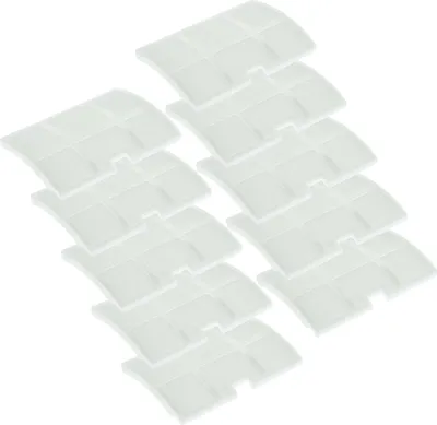 Produktbild von vhbw 10x Staubsaugerfilter Ersatz für Sebo 5143 für Staubsauger - Abluftfilter Weiß