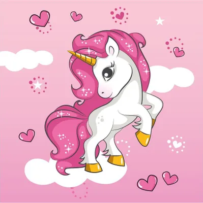 Produktbild von Einhorn Handtuch 30x30cm – Weich & bunt für Kinder