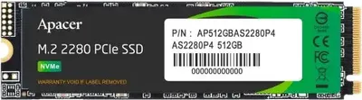 Zdjęcie produktu dla Apacer AS2280P4, 512 GB, M.2, 2100 MB/s