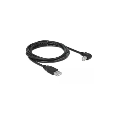 Produktbild von DELOCK USB Kabel A -> B 90° St/St 2.00m schwarz
