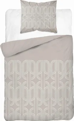 Produktbild von Bettwäsche, Flanellbettwäsche, dick und warm 140x200cm 4941b Beige, geometrische Muster