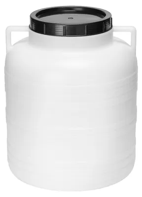 Produktbild von Garronda 60L Plastikfass BPA-freies Fass Behälter mit Deckel für Lebensmittel sowie GD-0087, Weiß