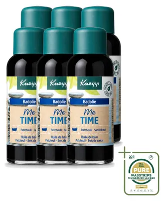 Immagine prodotto di 6 flaconi di olio da bagno Kneipp "Me-Time" - Patchouli e Sandalo - 100 ml - Confezione risparmio - 6 pezzi