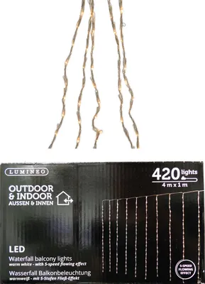 Produktbild von Kaemingk LED Balkonbeleuchtung 420 LED warmweiß