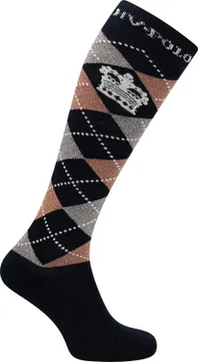 Produktbild von HV POLO Socken Argyle navy/copper HW 22, Sockengröße:39/42