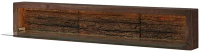 Produktbild von MASSIVMOEBEL24.DE Wandregal Akazie 145x30x27 dunkelbraun lackiert BARK #205