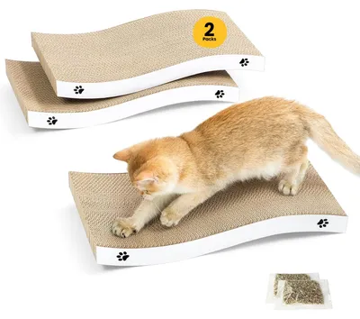 Immagine prodotto di Tavole di cartone ondulato, reversibili, 2 pezzi, per gatti domestici