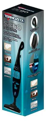 Productafbeelding van Termozeta SE60, verticaal, zonder zak, zwart, blauw, 1 liter, droog, HEPA-filter