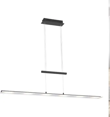 Zdjęcie produktu dla Selltec Lampa wisząca LED NELE 130 cm regulowana wysokość, CCT, możliwość ściemniania, włącznik sensorowy antracyt Salon, jadalnia, kuchnia 15880055, 15880013