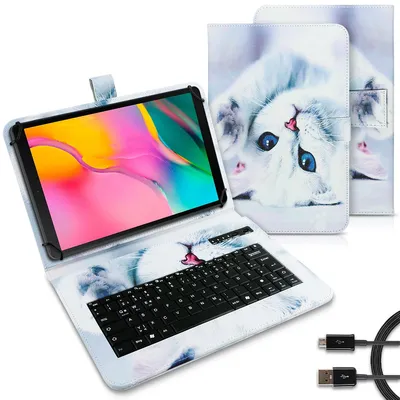 Produktbild von Tablet Tasche Für Samsung Galaxy Tab A 10.1 2019 Tastatur Bluetooth Schutz HülleMotiv:Motiv 3
