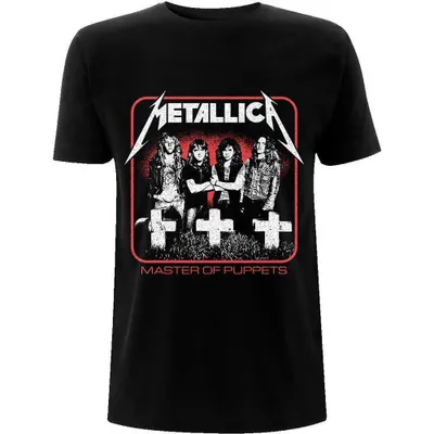 Produktbild von Metallica Vintage Master of Puppets Photo Black M T-Shirt