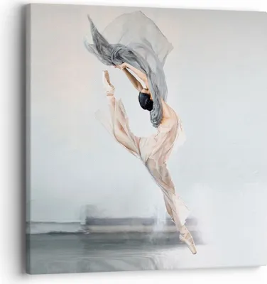 Produktbild von Bild auf Leinwand - Leinwandbild - Einteilig - Tanz Frau Ballerina - 40x40cm - Wand Bild - Wanddeko - Wandbilder - Leinwanddruck - Bilder - Wanddekoration - Leinwand bilder - Wandbild - AC40x40-5030