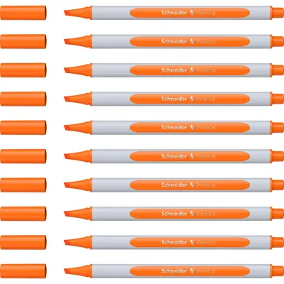 Produktbild von Schneider Shine-Up Textmarker, 10 Stück orange