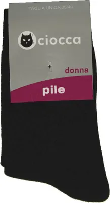 Obrázek produktu pro Krátké ponožky, nízké ponožky pro ženy CIOCCA, č. výrobku 812/2, ponožky z froté, velikost 35–41, 90 %.Polyakryl, 9 % polyamid, 1 % Elastan