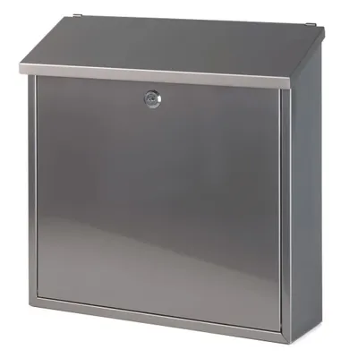 Image de Boîte aux lettres murale, hauteur 37 cm - Acier inoxydable