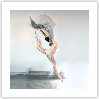 Produktbild von Poster - Poster ohne Rahmen - Tanz Frau Ballerina - 40x40 cm - Wand Bild - Wanddeko - Wandbilder - Kunstposter - Wandposter - Bilder - Kunstdruck - Wanddekoration - Wandbild - P2XAC40x40-5030