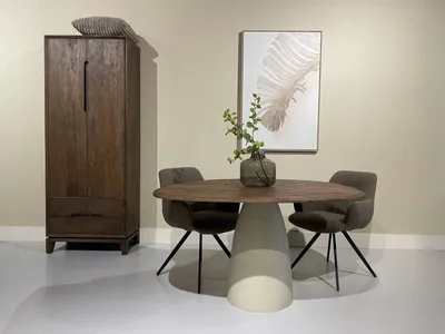 Productafbeelding van Livingfurn Eetkamertafel Brix Marron Mango 140cm