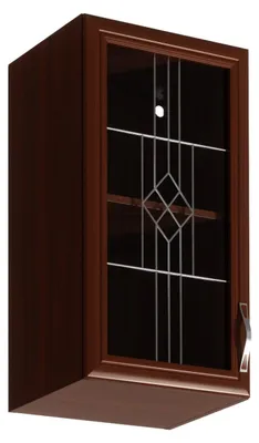 Immagine prodotto di Pensile in vetro SILVARA - larghezza 40 cm, noce, versione sinistra